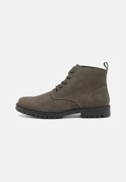 Pier One UNISEX - Lace-up Ankle Boots - Olive