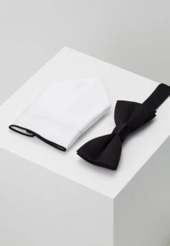 Only & Sons Onsted Bow Tie Set - Pocket Square - Black