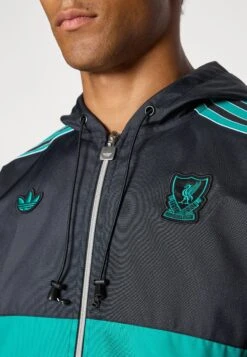 Adidas Originals LIVERPOOL FC ICON PARKA - Club Wear - Black/sea Green -Stock X 84bb8a8933f34e148285a8e790549e71