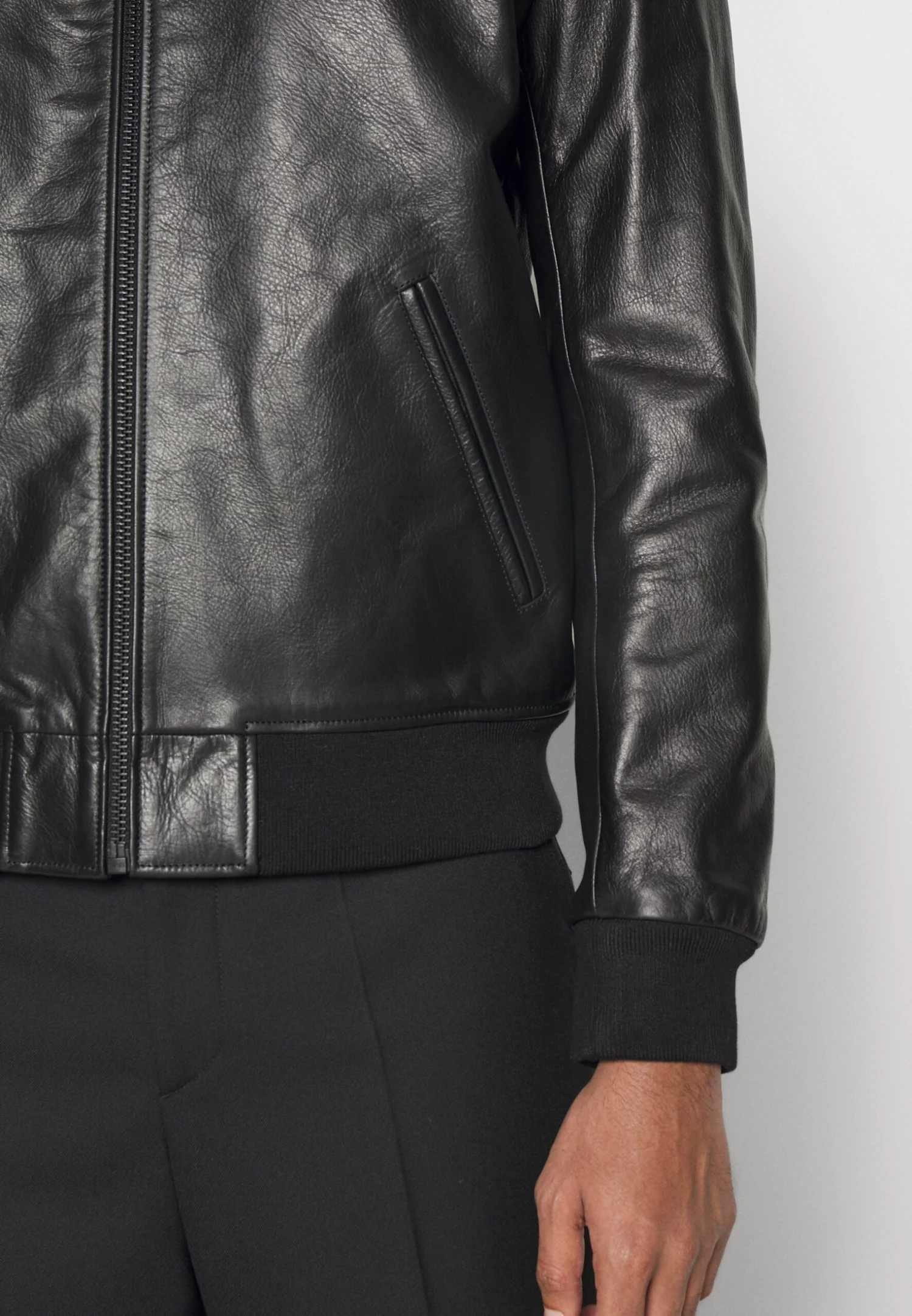 THE KOOPLES Blouson Cuir - Leather Jacket - Black 8 THE KOOPLES Blouson Cuir - Leather Jacket - Black - Image 6