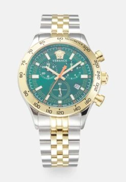 Hellenyium - Chronograph Watch - Two-Tone/Green