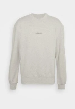Han Kjøbenhavn Distressed Crew Logo - Sweatshirt - Grey Melange