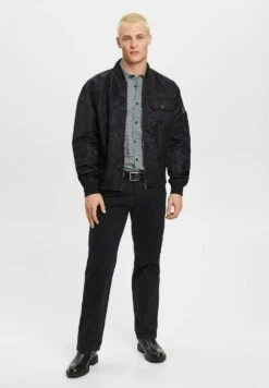 ESPRIT Schmal GeschnittenesMit Allover Dessin - Shirt - Dark Teal Green -Stock X 860fcb9687ff4909bbc76fa846f374b6