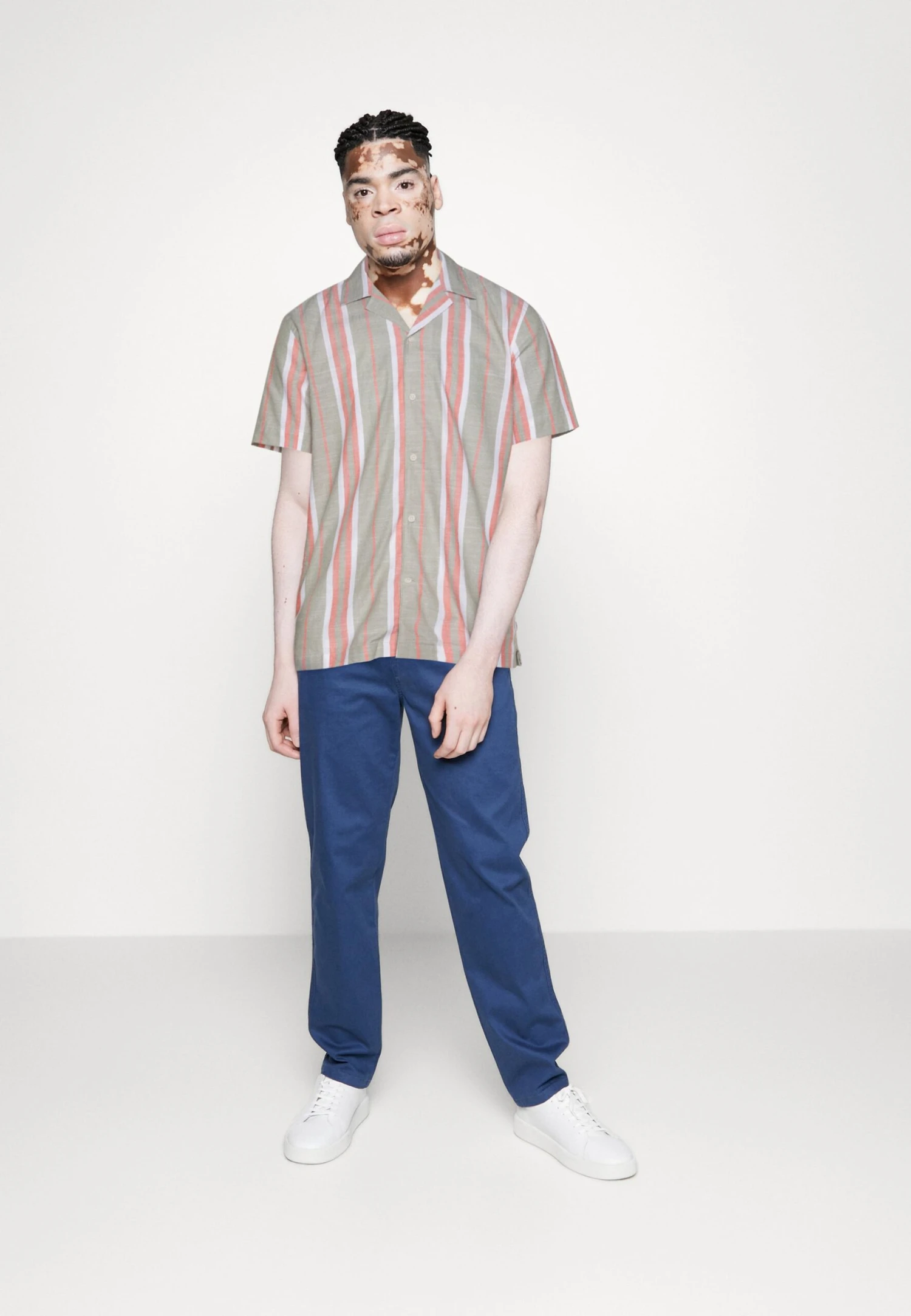 Lindbergh Striped - Shirt - Army 4 Lindbergh Striped - Shirt - Army - Image 2