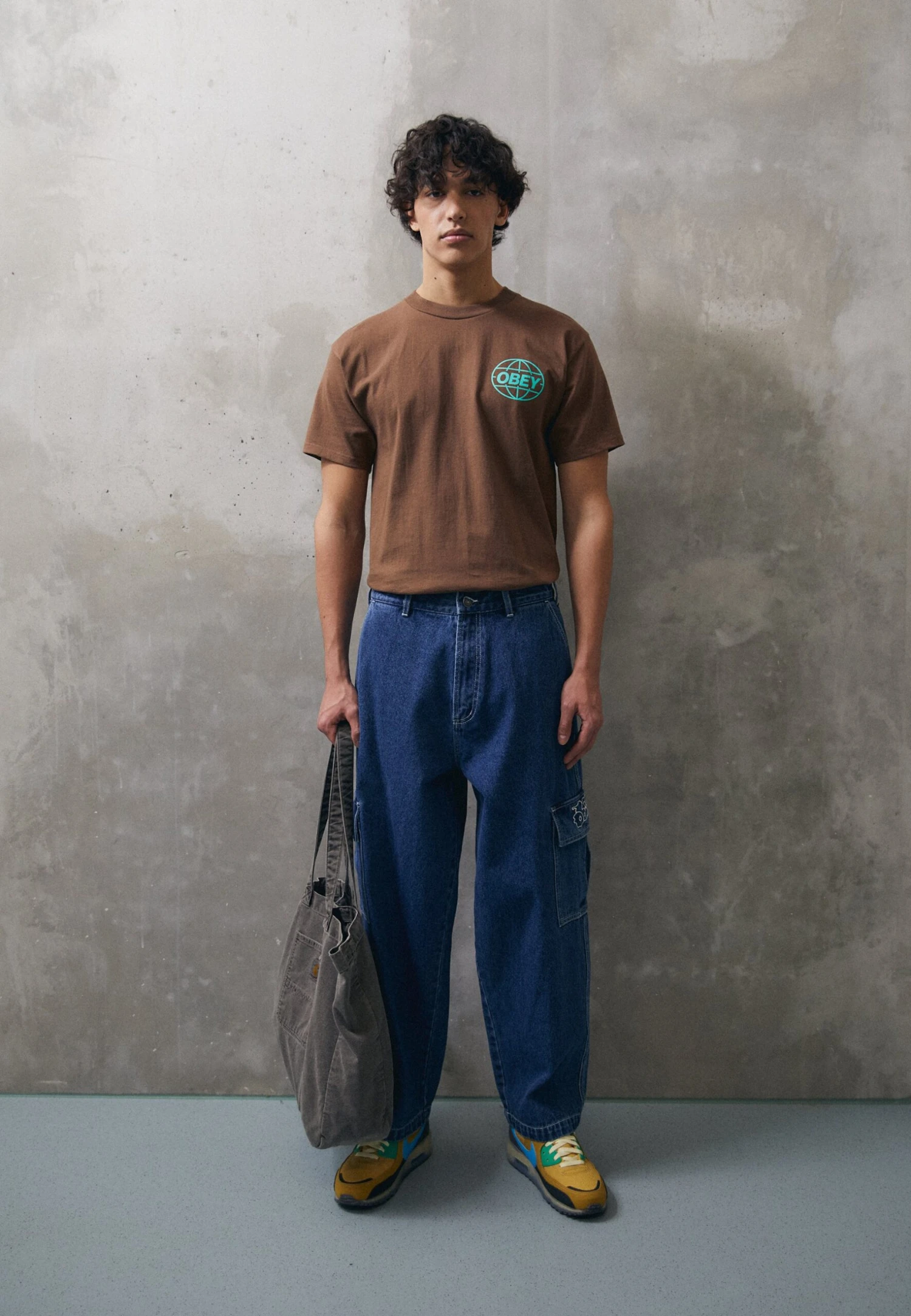 Obey Clothing Obey Global - Print T-Shirt - Silt 4 Obey Clothing Obey Global - Print T-Shirt - Silt - Image 2