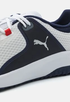 PUMA Golf Fusion Grip - Golf Shoes - White/Silver/Navy -Stock X 86a7f5f9ceab4f90bc0de9b90368d5d3