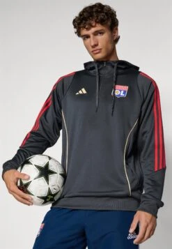 ADIDAS PERFORMANCE OLYMPIQUE LYONNAIS 25/26 TIRO24 TRAINING HOODIE - Club Wear - Carbon/hazy Beige -Stock X 8767e85363da4ec8bbea711115a59855