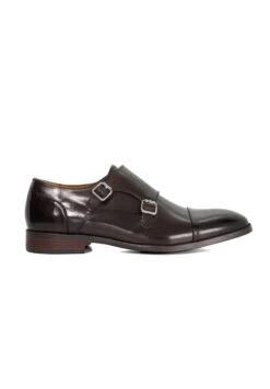 Dune London SATCHIN 2 WIDE FIT - Smart Slip-ons - Dark Brown
