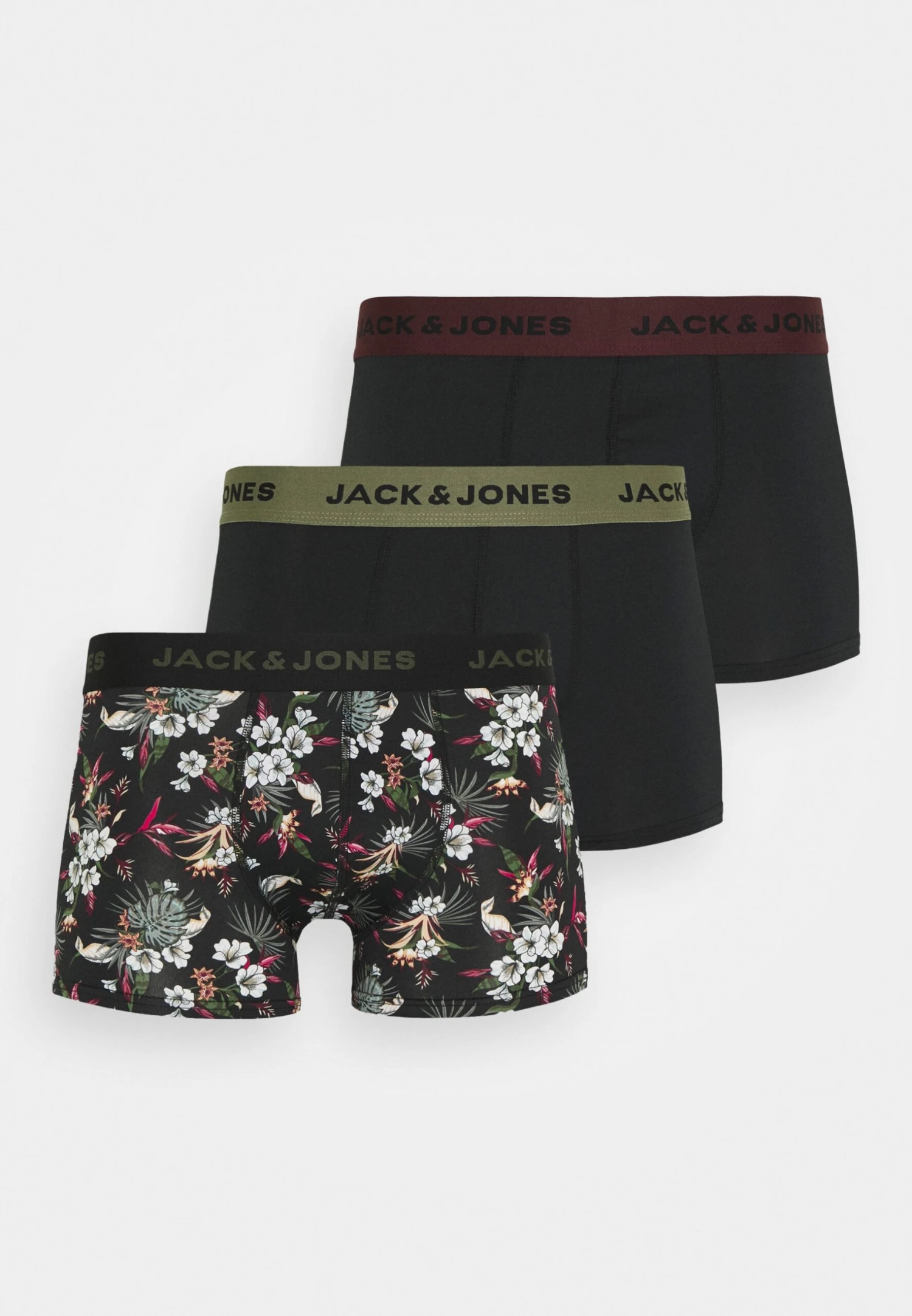 Jack & Jones Jacflower 3 Pack - Pants - Black 3 Jack & Jones Jacflower 3 Pack - Pants - Black