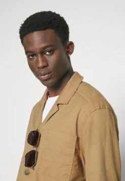 J.Lindeberg Errol Workwear Overshirt - Summer Jacket - Tiger Brown -Stock X 88928c073aeb440197af222758fb6076