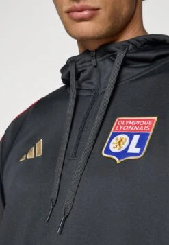 ADIDAS PERFORMANCE OLYMPIQUE LYONNAIS 25/26 TIRO24 TRAINING HOODIE - Club Wear - Carbon/hazy Beige -Stock X 89cb8a06ea664b00819d80e6d17a793b