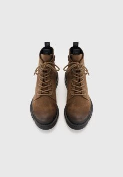 Steve Madden QAIZA - Lace-up Ankle Boots - Dark Taupe -Stock X 8a9d2e54590b49f18708fb624f311689