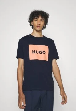 Hugo Dulivio - Print T-Shirt - Dark Blue