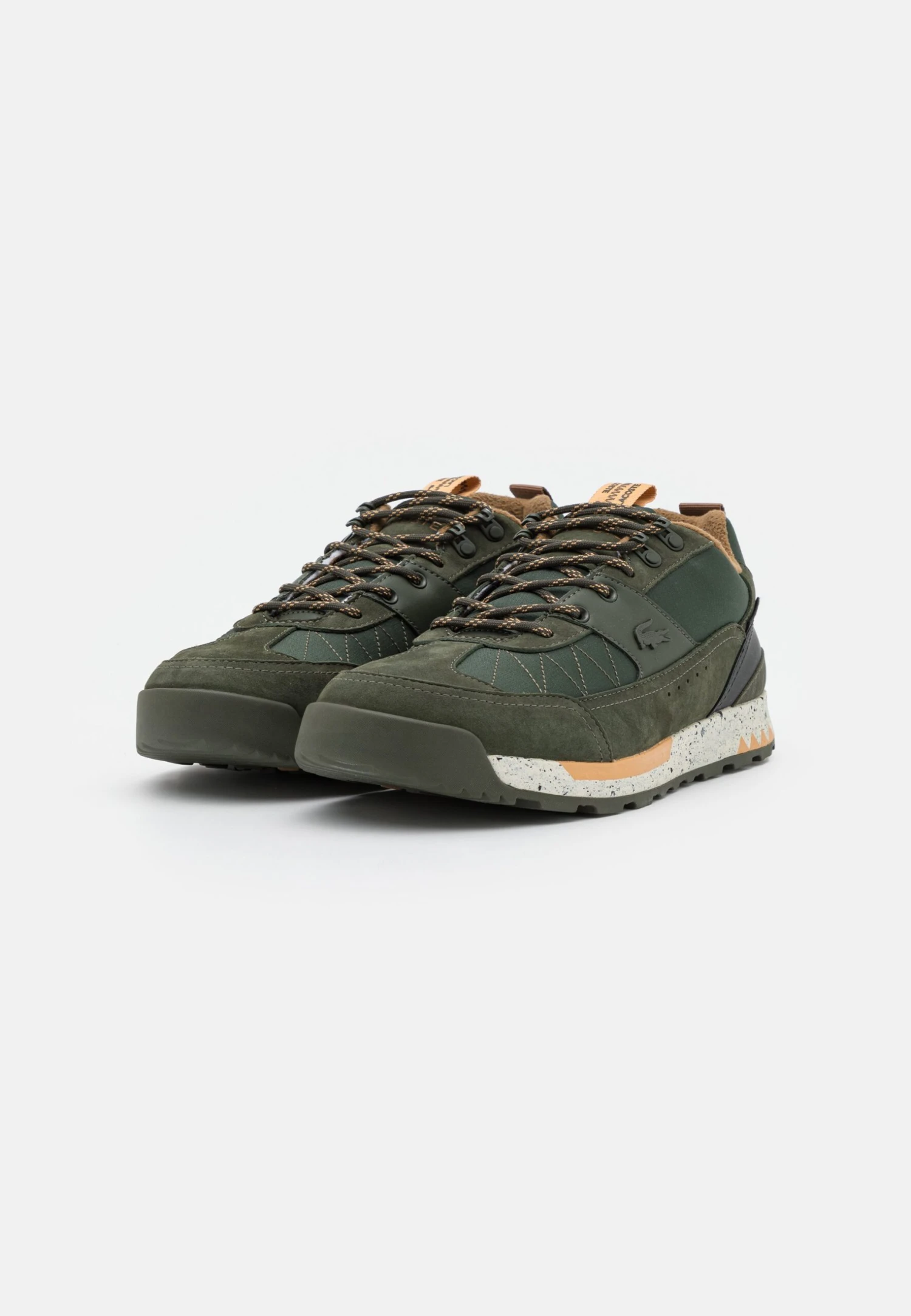 Lacoste Urban Breaker- Trainers - Dark Green/Off White 4 Lacoste Urban Breaker- Trainers - Dark Green/Off White - Image 2