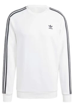 Adidas Originals 3-Stripes Crew - Sweatshirt - White -Stock X 8b5afa0495fe4526be1cab76e3ed8a21