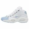 Reebok Classic Question Mid - High-Top Trainers - Ftwr White/Fluid Blue/Toxic Yellow -Stock X 8ba982646f9548b3abe7db3cbc25c3d3