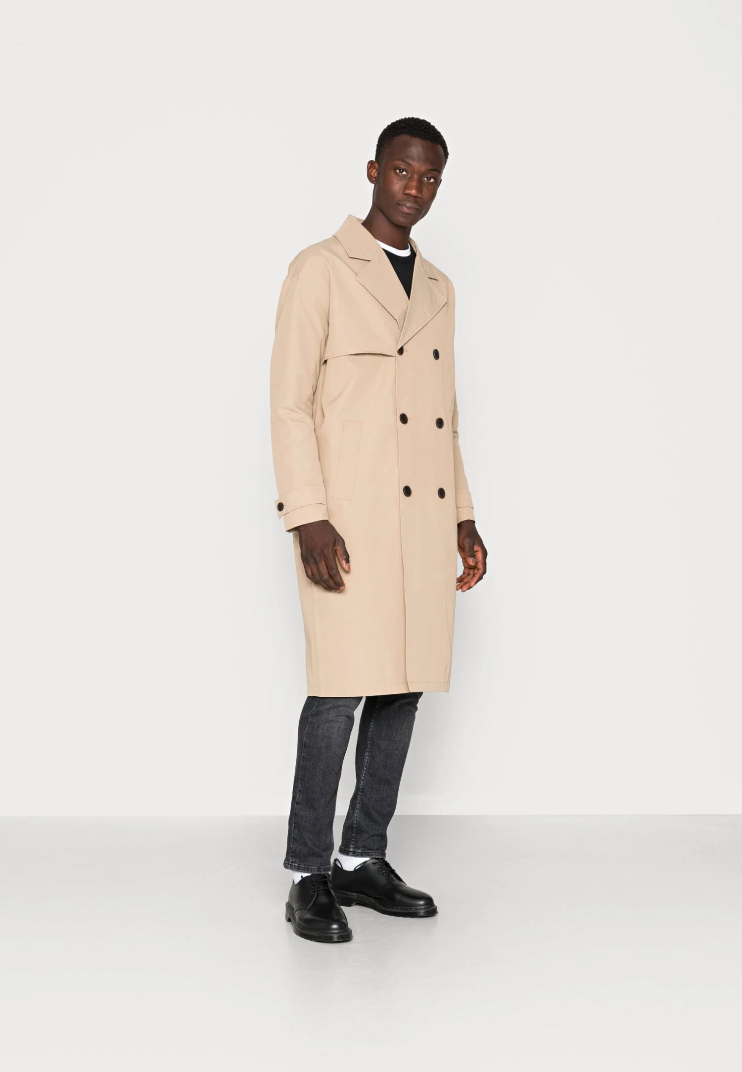 Only & Sons Onsaston Long - Trenchcoat - Chinchilla 3 Only & Sons Onsaston Long - Trenchcoat - Chinchilla