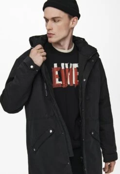 Only & Sons Onsklaus Winter - Parka - Black -Stock X 8d28b7634aa24900904fe0612de14504
