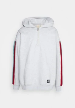 Half Zip Hoodie - Sweatshirt - Light Gray -Stock X 8db6f37a999f498ba04ffc8f00c28a12