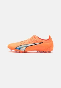Puma Ultra Ultimate Mg - Moulded Stud Football Boots - Ultra Orange/White/Blue Glimmer