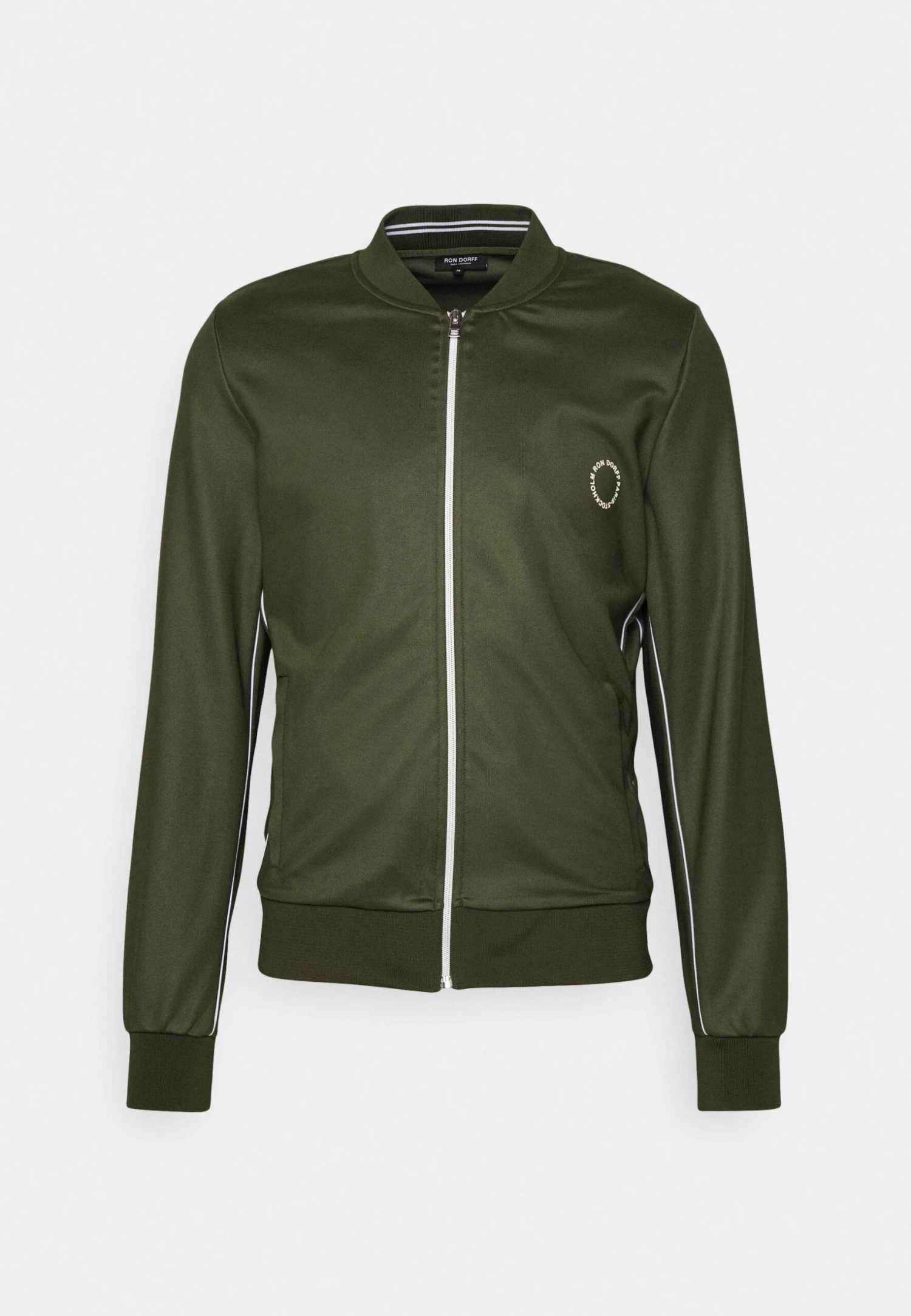 Track Piping - Training Jacket - Dark Oliver Green 6 Track Piping - Training Jacket - Dark Oliver Green - Image 4