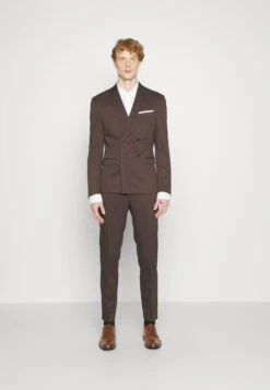 The Fashion Suit Peak- Suit - Dark Brown