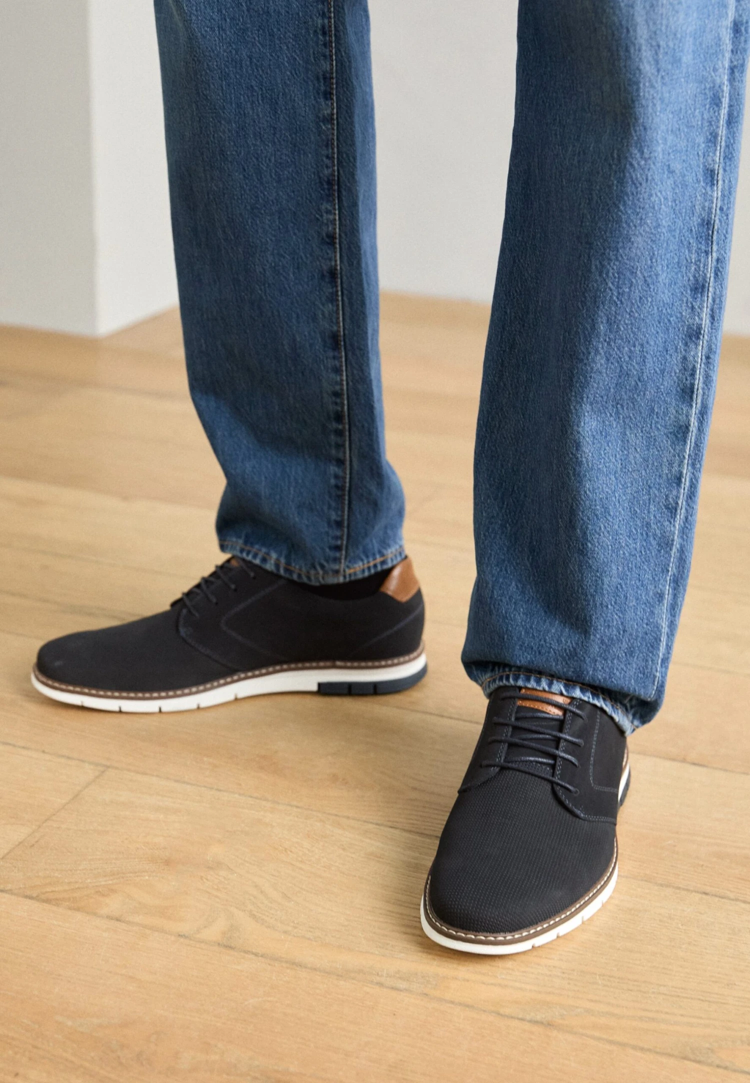 Pier One Smart Lace-ups - Navy 9 Pier One Smart Lace-ups - Navy - Image 7