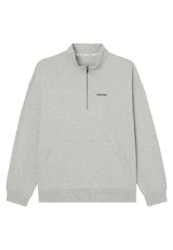 Quarter Zip - Pyjama Top - Grey Heather