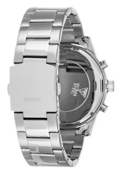 Guess Mens Dress - Chronograph Watch - Silver-Coloured/Black -Stock X 90645443e3374a388bcf494b03b05a84