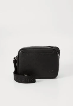 Calvin Klein WEBBING STRAP CAMERA BAG - Cross Body Bag - Black