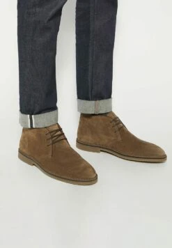 Dune London CASHED DETAIL CHUKKA - Lace-up Ankle Boots - Taupe
