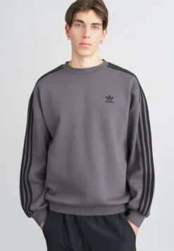 Adidas Originals OVERSIZE CREW - Sweatshirt - Grey/black