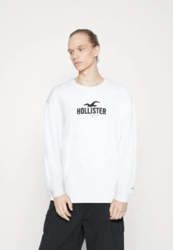 Hollister Co. Logo Crews - Sweatshirt - White