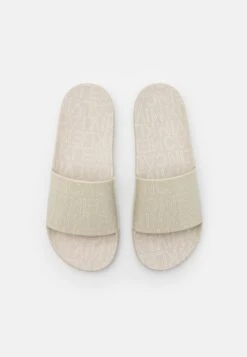 Calvin Klein Pool Slide- Pool Slides - Beige -Stock X 94bc80b665c2448c8c69af4814115c5e