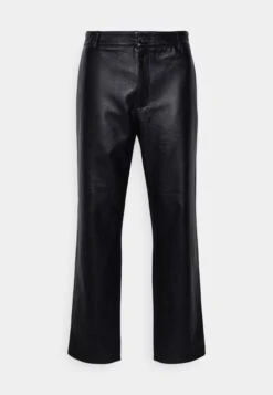 Han Kjøbenhavn Single Suit Trousers - Leather Trousers - Black -Stock X 96504cb94a5e4f0d86bd6e63cf997d9d