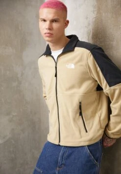 The North Face Fleece Jacket - Khaki Stone/Black