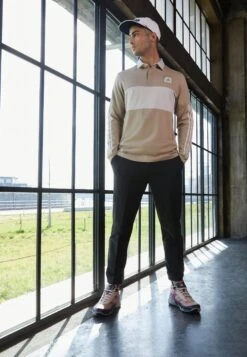 Adidas Golf Adicross Long Sleeve- Polo Shirt - Hemp