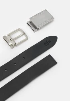 Lacoste Elegance Set - Belt - Noir Magnet -Stock X 980b29bb198a4809a6a39fdea85fee2a