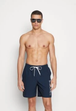 Swim Shorts With Elastic Waist And Knowledge Print - Swimming Shorts - Total Eclipse -Stock X 9967f37b525a4dfc9f28d1926cd18511