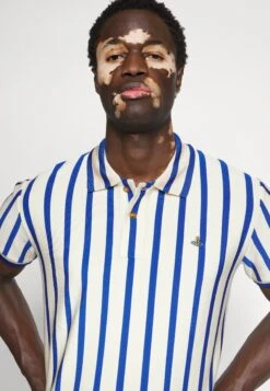 Vivienne Westwood Classic Stripe Collar - Polo Shirt - Blue/Ecru -Stock X 9a156a58548347ef854caa8ebaa37107