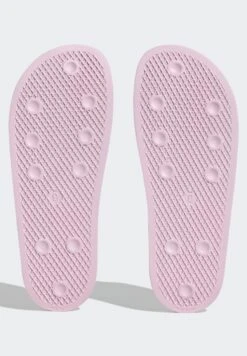 Adidas Originals Adilette Unisex - Pool Slides - Clear Pink/Core Black/Clear Pink -Stock X 9a8704ee7d7642f988fcd49aa5c24057