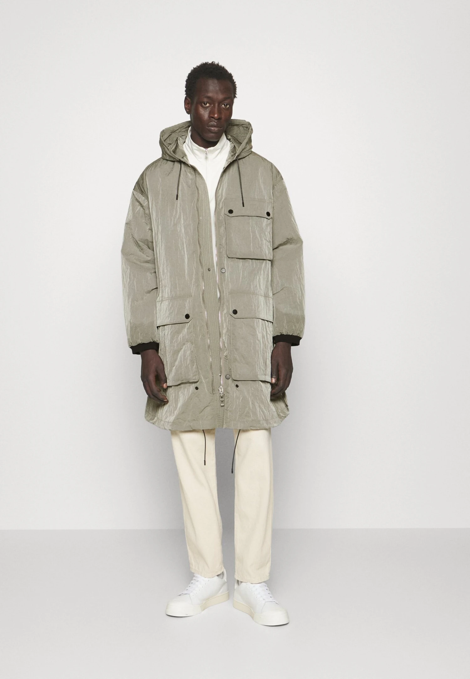 Emporio Armani Parka - Greige 4 Emporio Armani Parka - Greige - Image 2