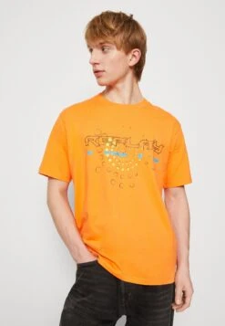 Replay Print T-Shirt - Orange -Stock X 9aabd1c2682d42a9a869d0cdb1d41bf7