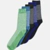 Jack & Jones Jackai Socks 5 Pack - Socks - Surf The Webpack/Absinthe Green/Kombu Green/Silver Lake Blue/Navy Blazer -Stock X 9bc2661148fd41e5968464c53d1a91a2