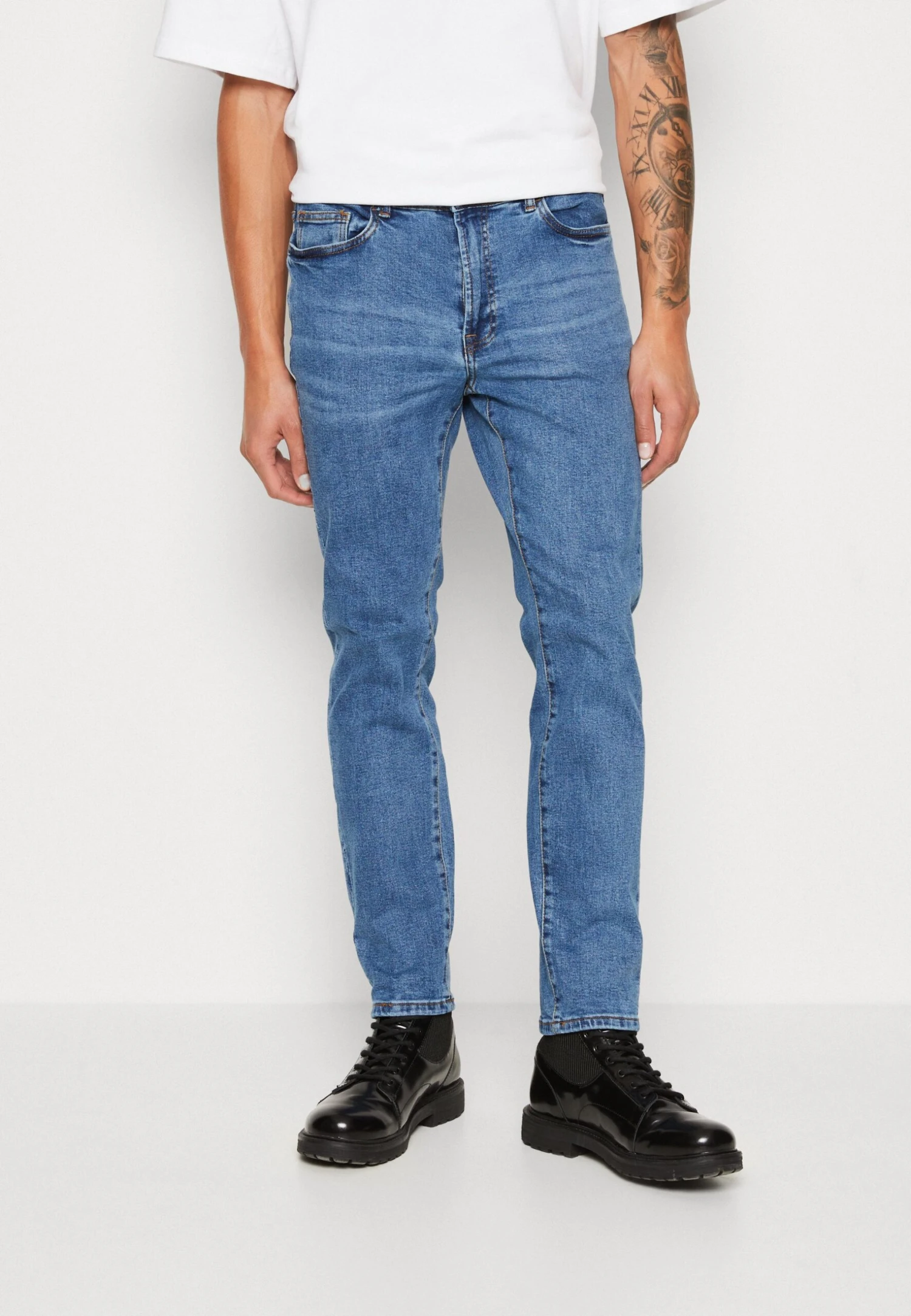 Denim Project Slim Fit Jeans - Medium Stone Wash 3 Denim Project Slim Fit Jeans - Medium Stone Wash