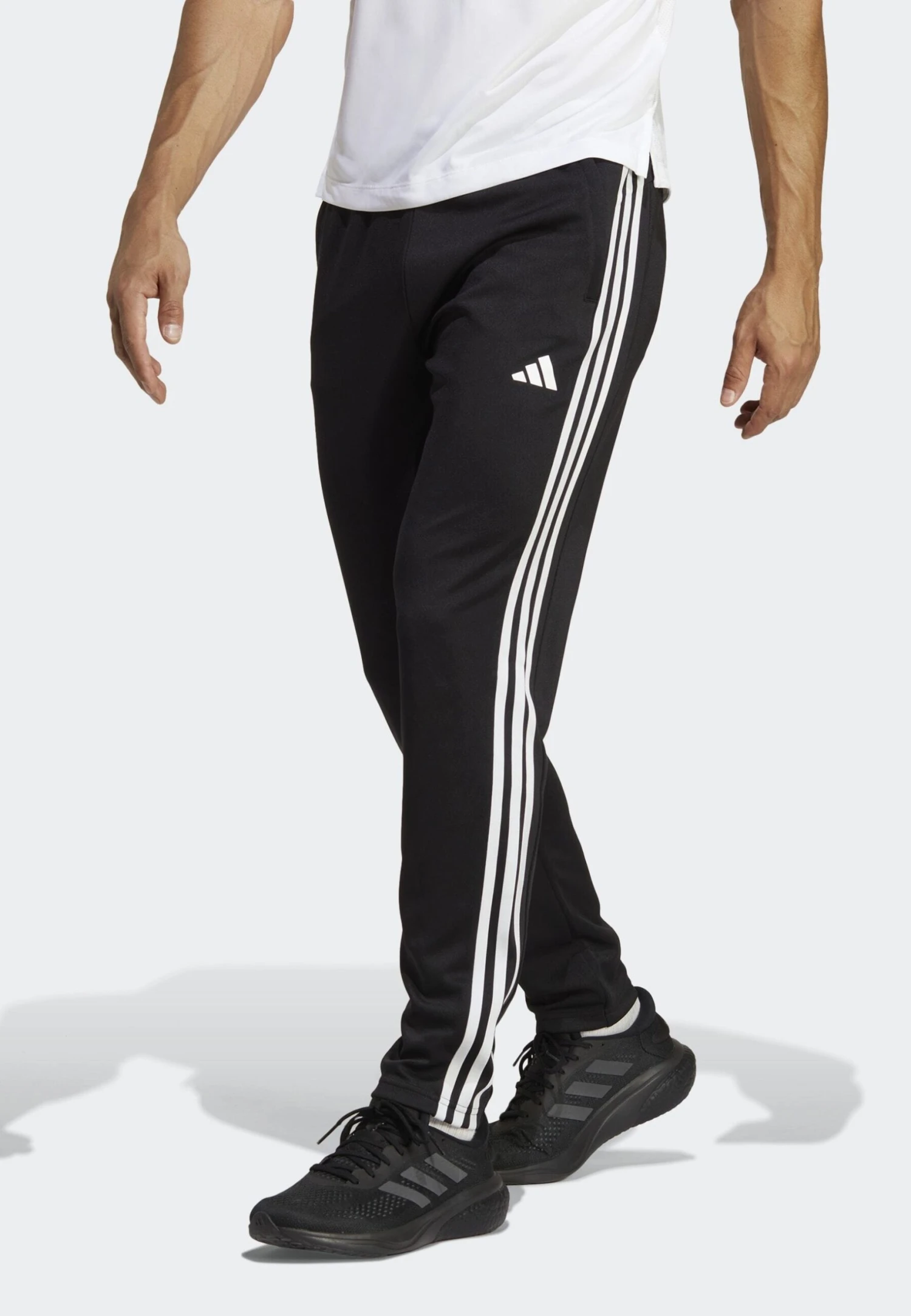 ADIDAS PERFORMANCE Essentials 3-Stripes - Tracksuit Bottoms - Black/White 4 ADIDAS PERFORMANCE Essentials 3-Stripes - Tracksuit Bottoms - Black/White - Image 2
