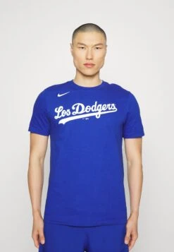 Nike Performance Los Angeles Dodgers Men Essential Tee - Print T-Shirt - Rush Blue