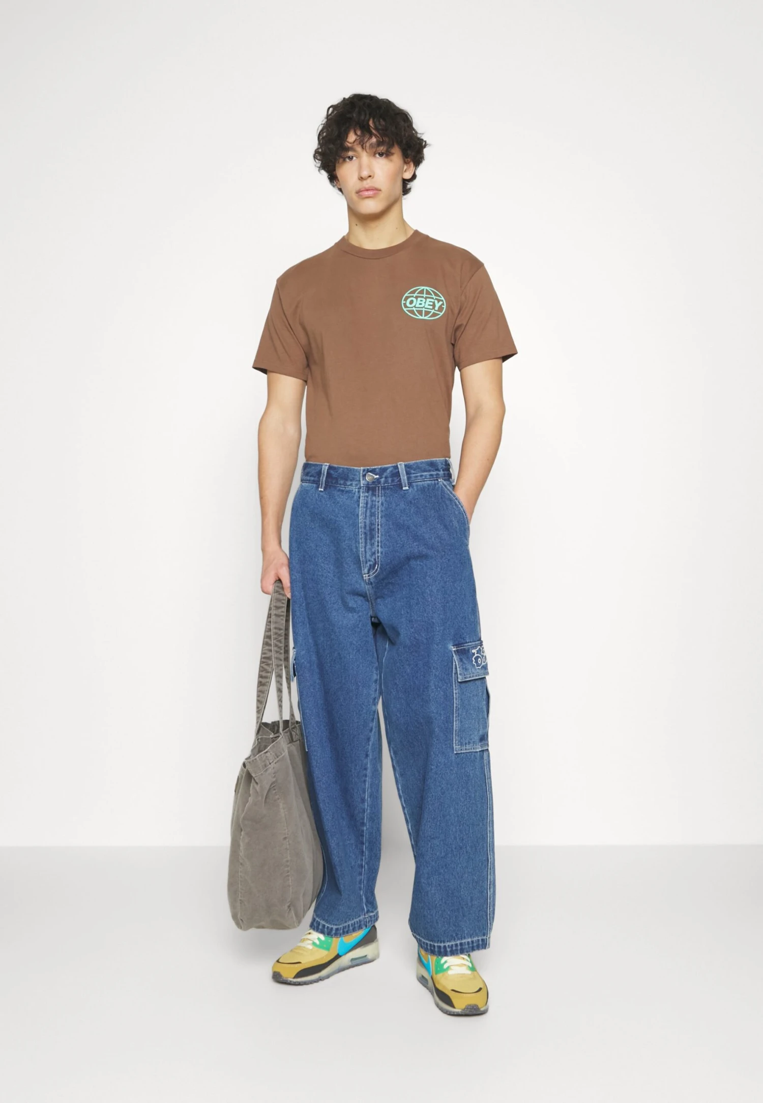 Obey Clothing Obey Global - Print T-Shirt - Silt 5 Obey Clothing Obey Global - Print T-Shirt - Silt - Image 3