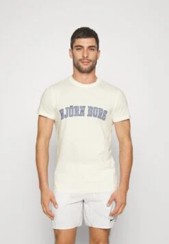 BJØRN BORG Essential Shirt - Print T-Shirt - Cannoli Cream