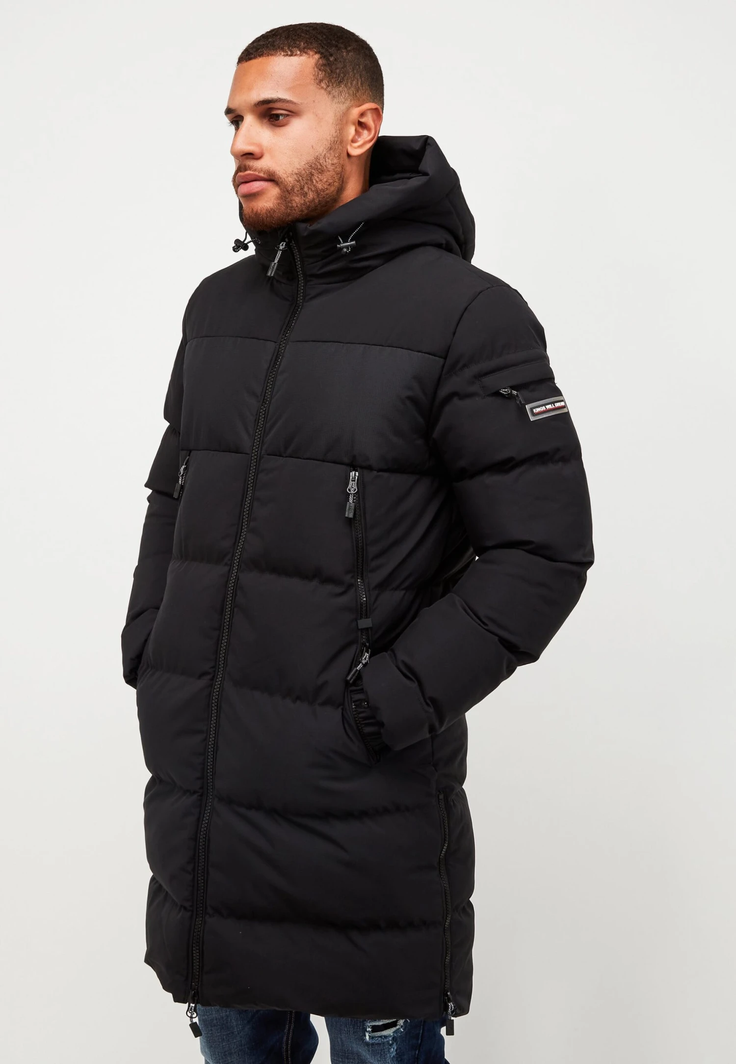 Montana Long Puffer Jacket - Winter Coat - Black 6 Montana Long Puffer Jacket - Winter Coat - Black - Image 4